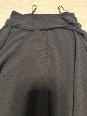 Black Swiss Dot Cami Jumpsuit